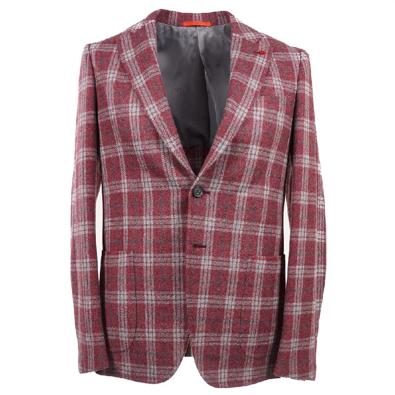 Isaia Soft Flannel Wool Sport Coat Streetwear Style