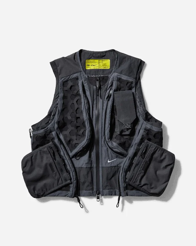 Men's ISPA Modular Pocket Vest Anthracite Athletic Men's Compression