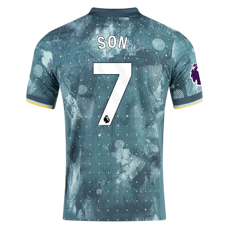 Nike Tottenham Son Hueng-Min Third Jersey w/ EPL Patch 24/25 (Enamel Green/Bicoastal) Stylish Men's Neon Nike Tottenham Son Hueng-Min Third Jersey w/ EPL Patch 24/25 (Enamel Green/Bicoastal) Stylish Men's Neon