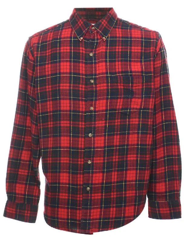 Chaps Checked Shirt - L Sophisticated Men's 