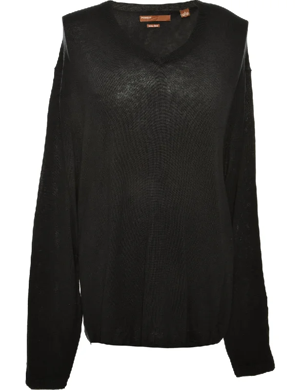 Black Perry Ellis Jumper - XL Artistic Men's Avant