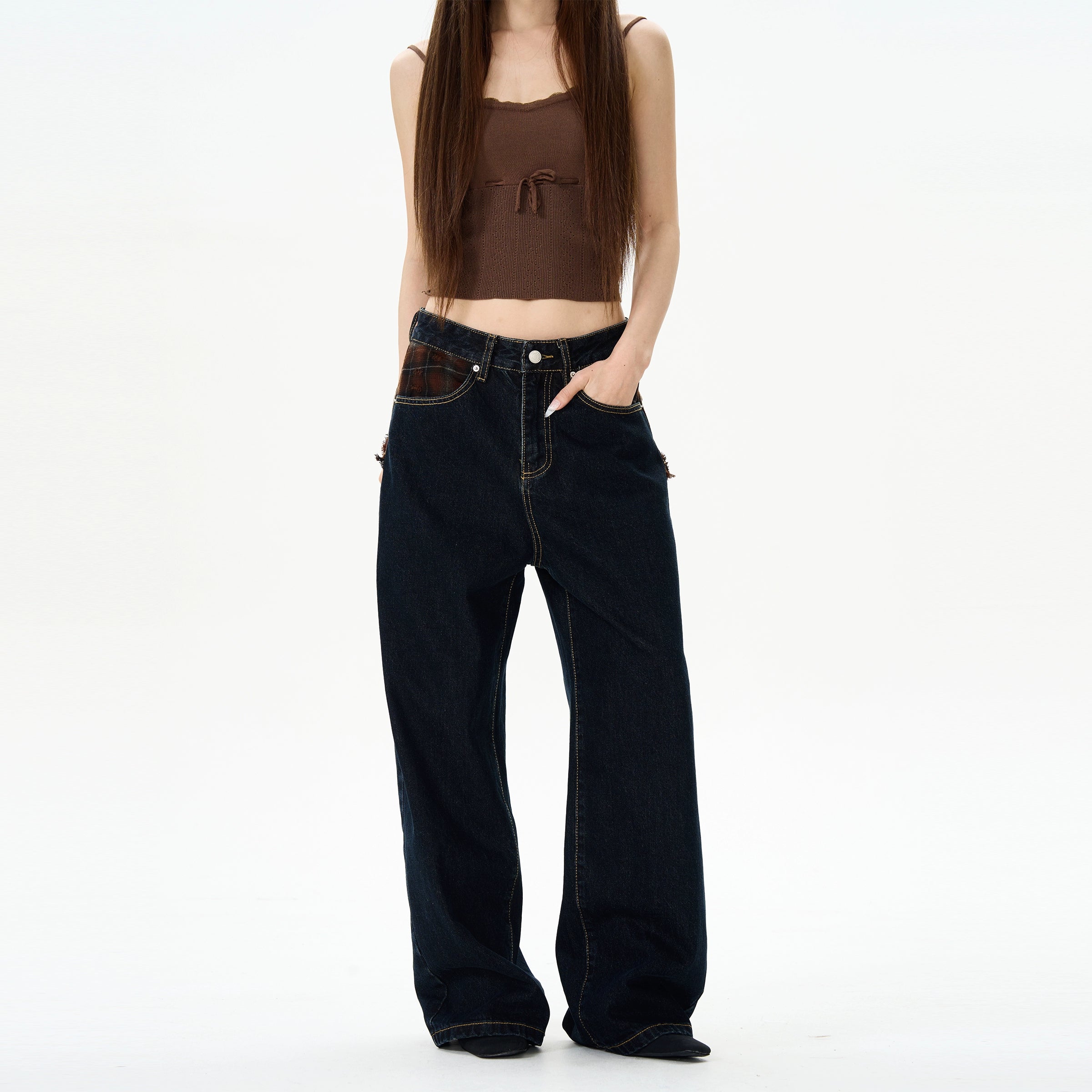 High Waist Straight Leg Jeans Earthy Men's Hemp