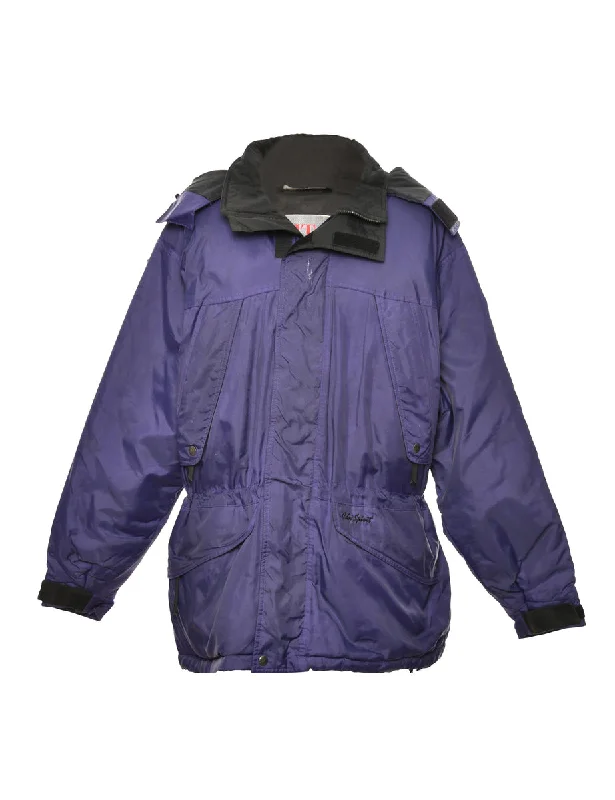 Purple & Black Two-Tone Mountaineering Jacket - L Confident Men's Power