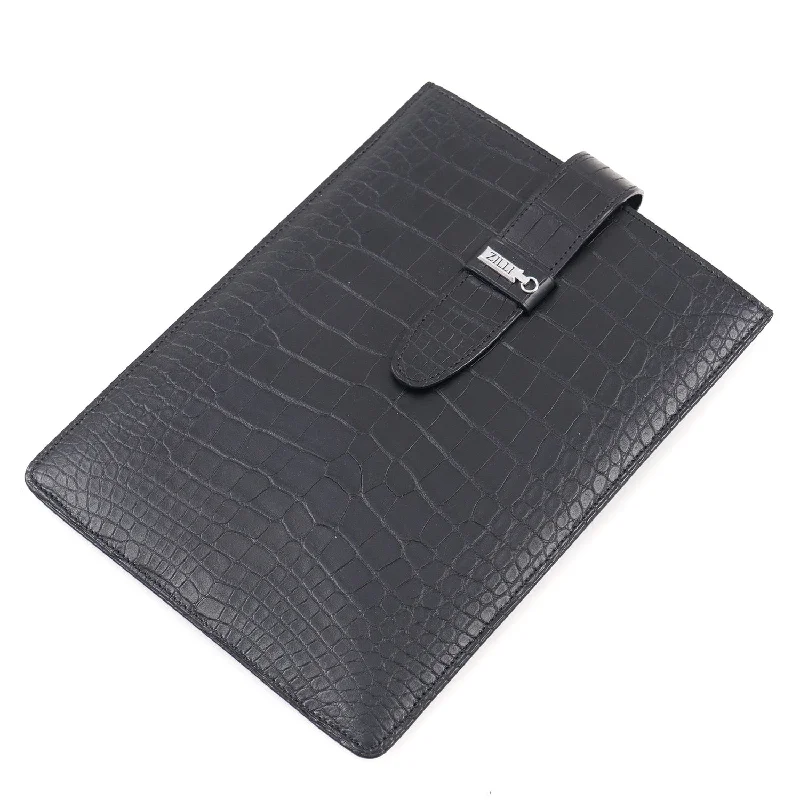 Zilli iPad Mini Case in Satin Crocodile Traditional Men's Country