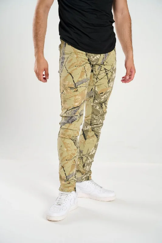 Spark Stretch Camo Jean (Grey) Sophisticated Men's 