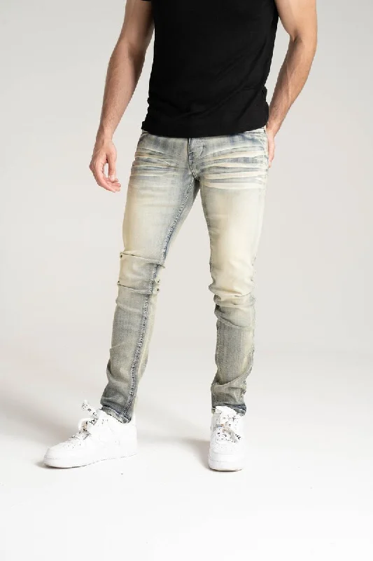 Spark Basic Stretch Jean (Rustic Blue) Cozy Men's Winter