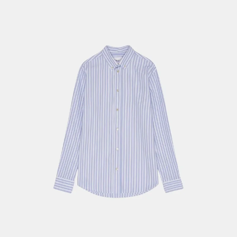 Colby 5973 Cotton Shirt (Blue Stripe) Dynamic Men's High