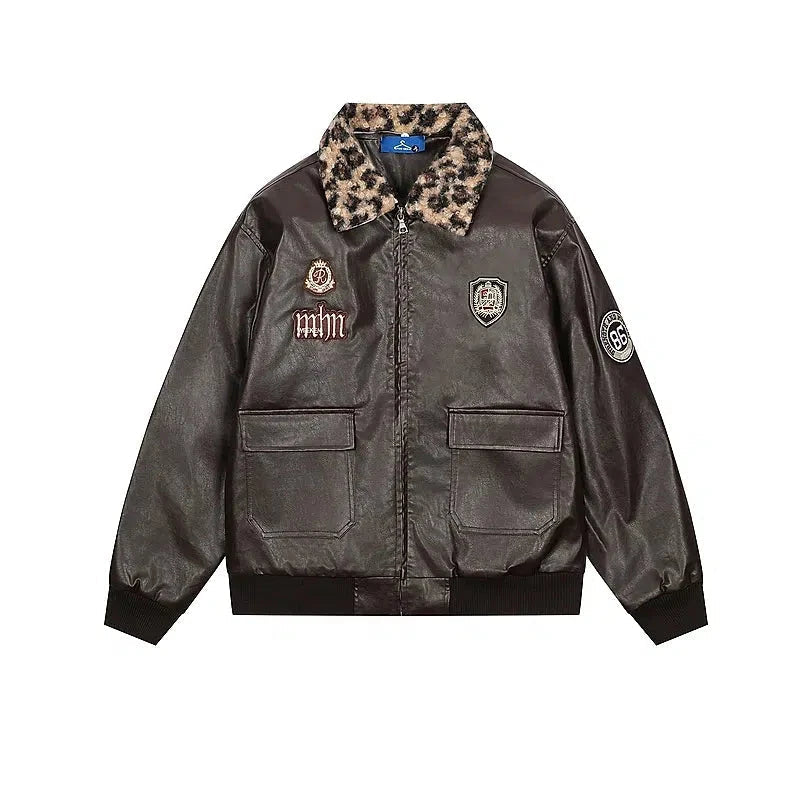 Embroidered Patches Jacket Modern Men's Tech