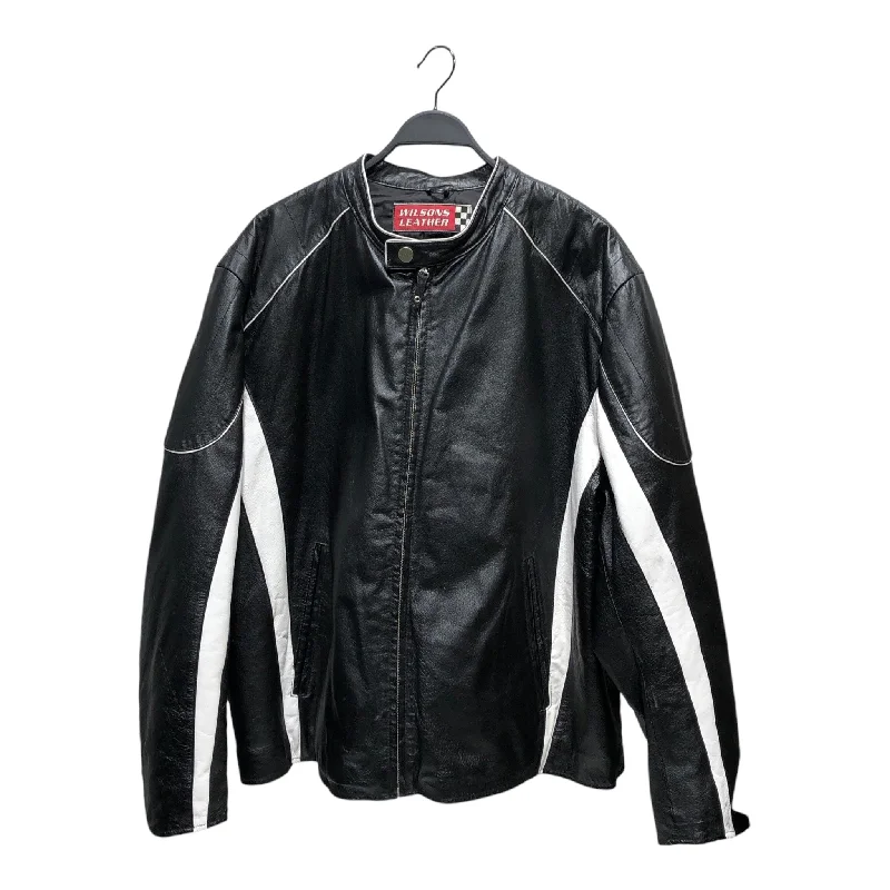 Wilsons Leather/Leather Jkt/XXL/Leather/BLK/Graphic/POLLYWHEELS Practical Men's Multi