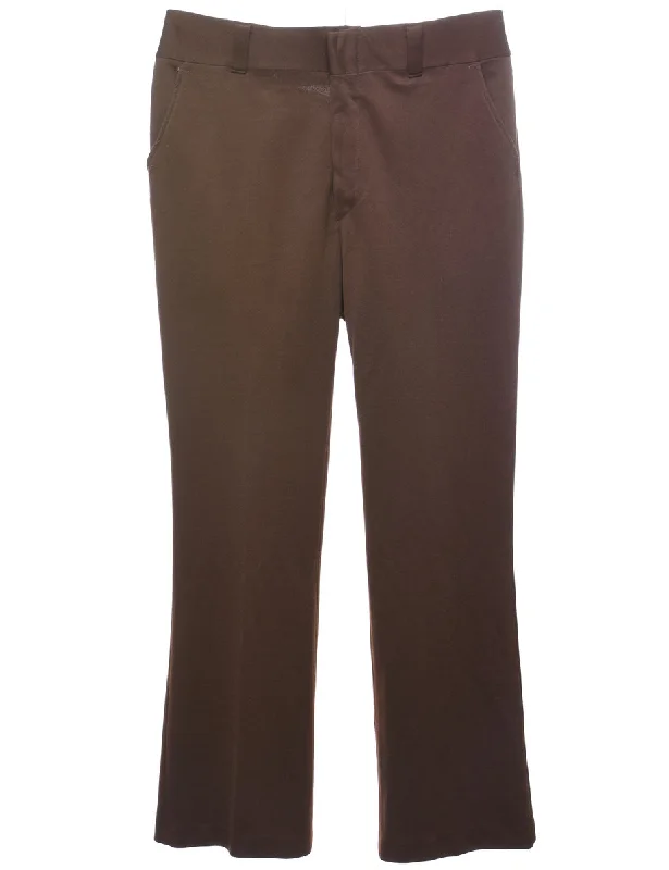 Dark Brown Trousers - W36 L29 Confident Men's Power