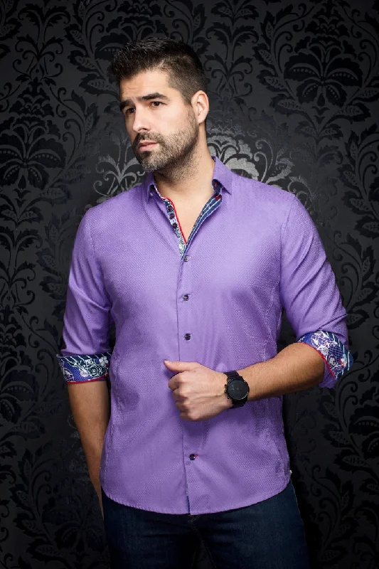 Au Noir Stretch Shirt | Adjani Lavender Artistic Men's Hand