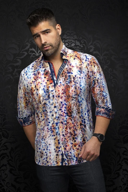 Au Noir Stretch Shirt | Tongas Multi Dapper Men's Bow