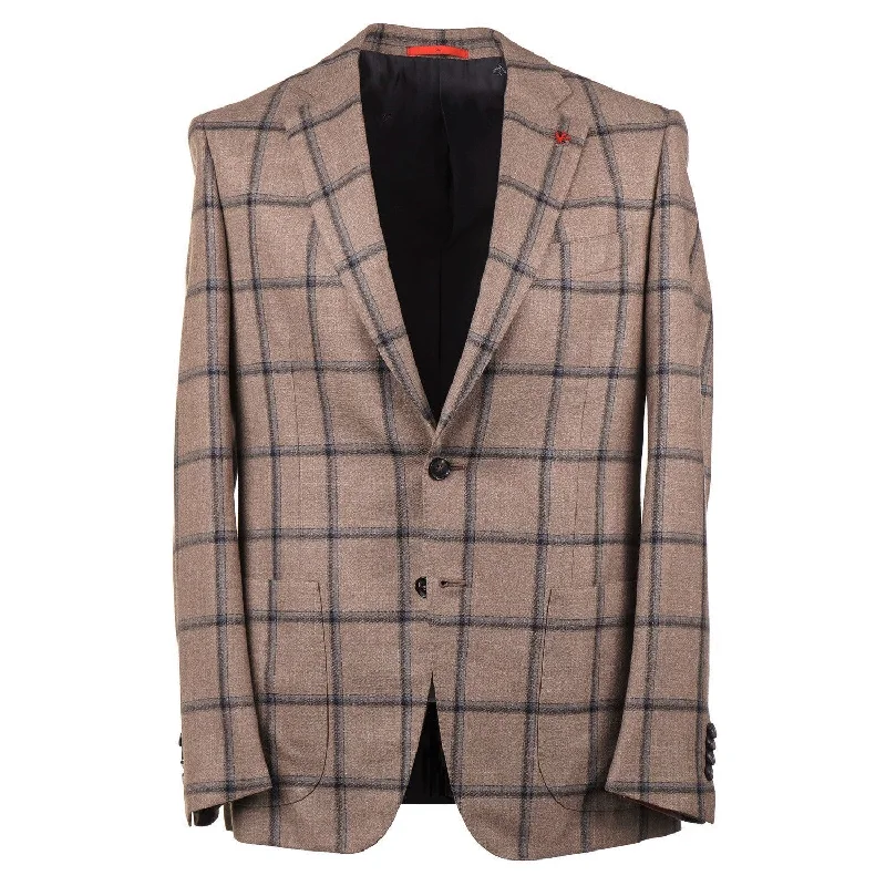 Isaia Soft Wool-Cashmere-Silk Sport Coat Refined Men's Hand