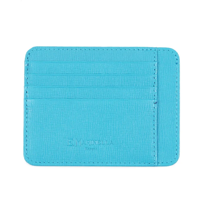 E.Marinella Credit Card Holder in Saffiano Leather Modern Men's 