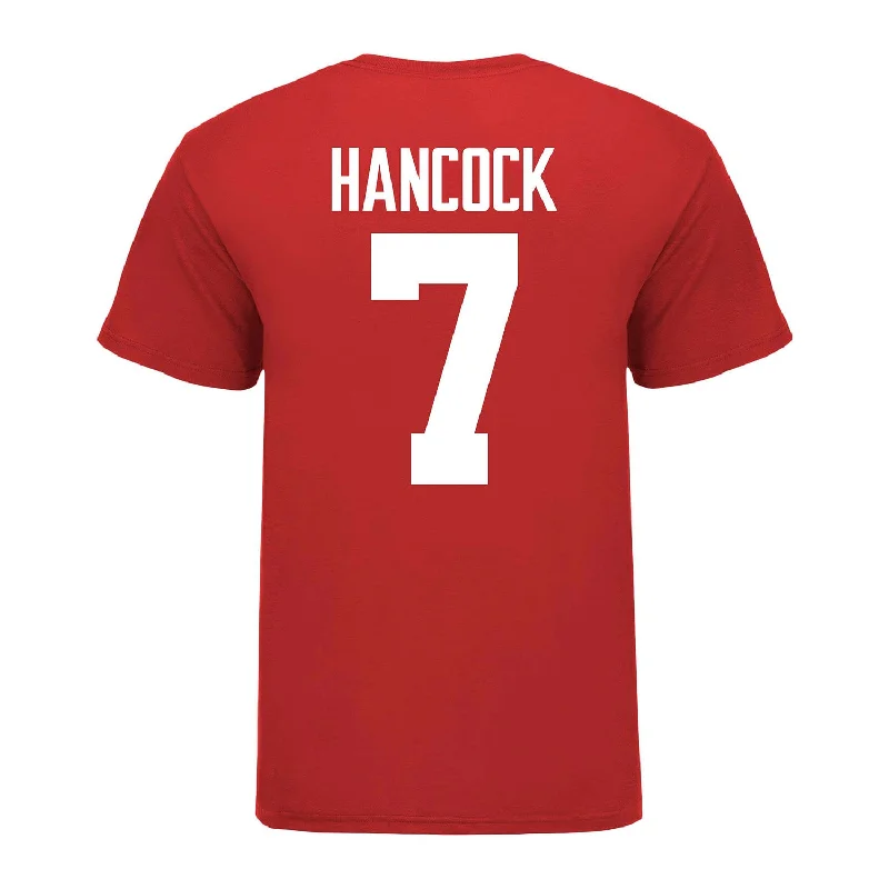 Ohio State Buckeyes Jordan Hancock #7 Student Athlete T-Shirt Confident Men's Power