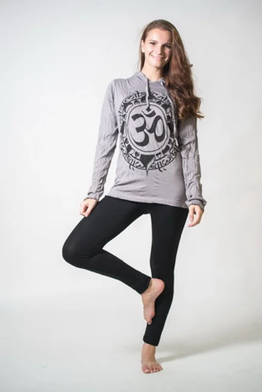 Unisex Infinitee Om Hoodie in Gray Bold Men's Statement