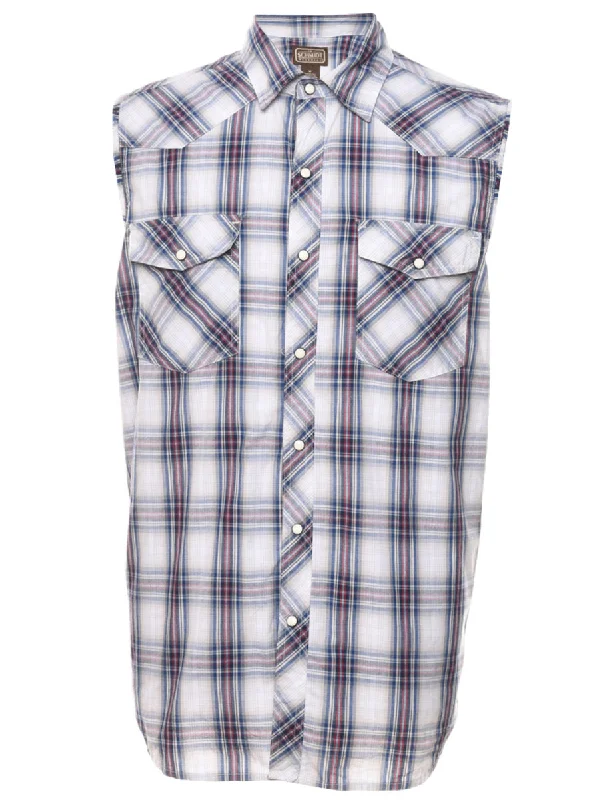 Checked Western Shirt - M Refined Men's Velvet