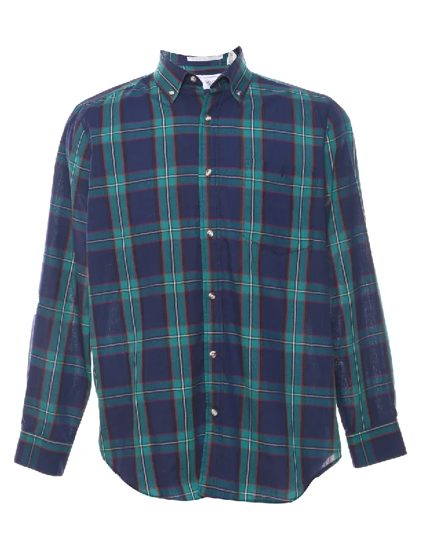 Long Sleeved Checked Shirt - M Street