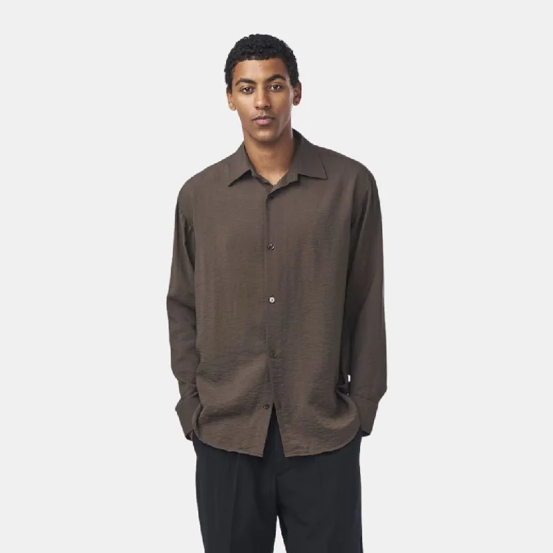 Freddy 5971 Modal Blend Shirt (Demitasse) Polished Men's Silk