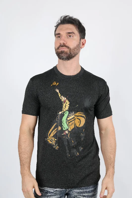 Mens Performance Fabric Modern Fit Stretch Rodeo T-Shirt Dapper Men's Bow