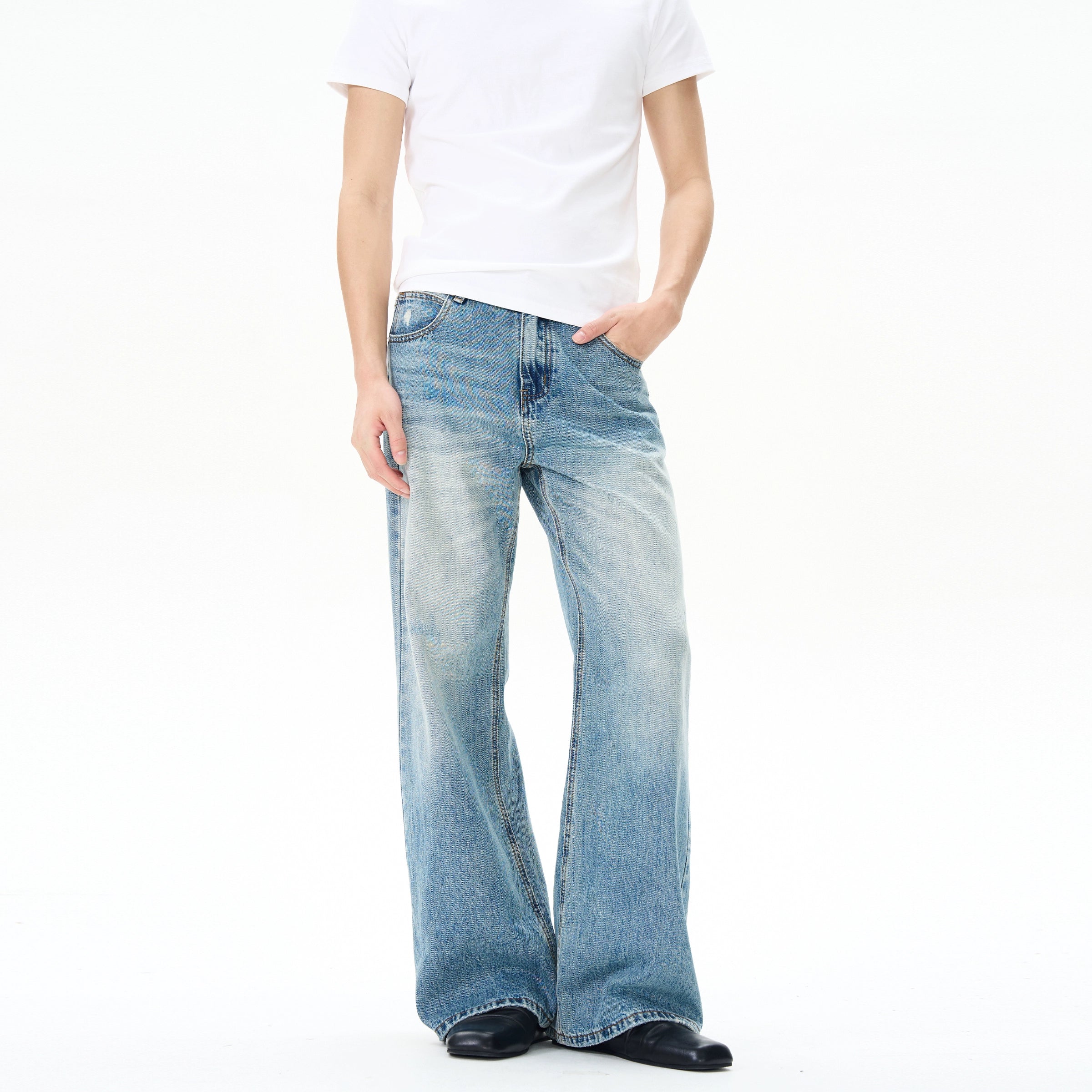 Blue Regular Fit Jeans Classic Men's Pin