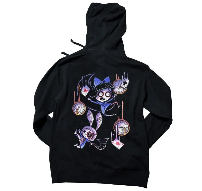 Down The Rabbit Hole Hoodie Preppy Men's College
