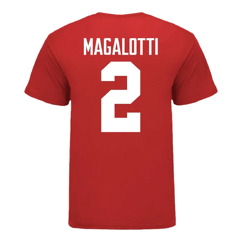 Ohio State Buckeyes Women's Lacrosse Student Athlete #2 Emily Magalotti T-Shirt Laid