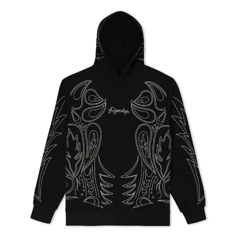 Howdy Hoodie (Black) Cozy Men's Winter
