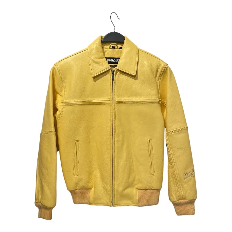 Pelle Pelle/Blouson/14/Leather/YEL/Bomber Casual Men's Short
