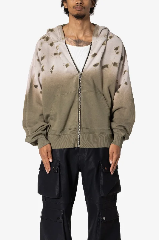 Destroyed Hoodie - Green Confident Men's Power
