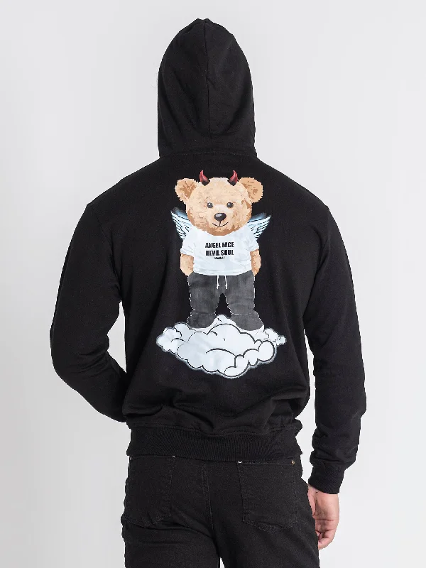 Black Doppelganger Hoodie Bold Men's Animal