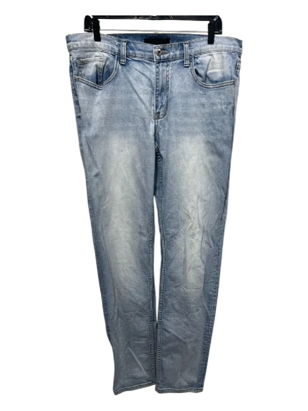 RAIL Size 34 Light Wash Cotton Denim Zip Fly Stretch Skinny Men's Jeans Luxurious Men's High