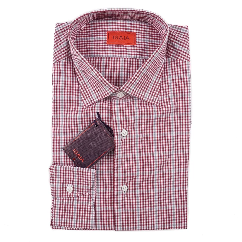 Isaia Modern 'Mix Fit' Cotton Dress Shirt Tough Men's Military