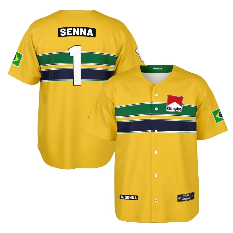Senna - Nacional Helmet Jersey Laid