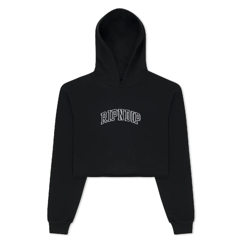 Team Spirit Cropped Hoodie (Black) Masculine Men's Thick