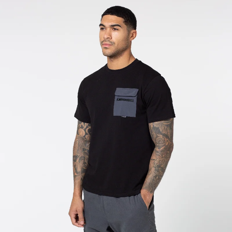 Pocket Utility T-Shirt | Black Modern Men's 