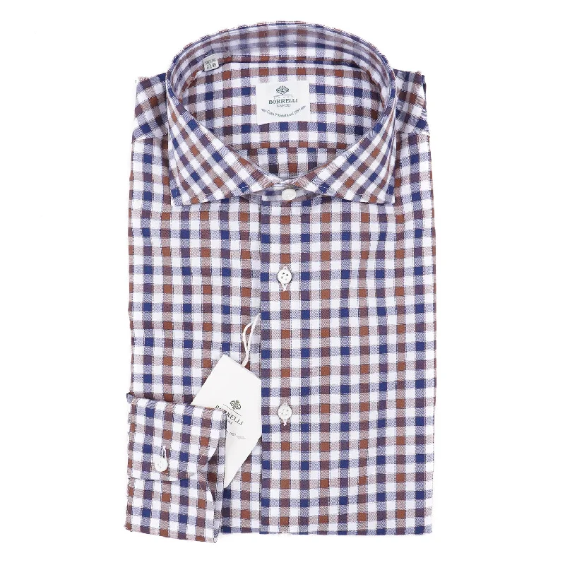 Luigi Borrelli Tailored-Fit Cotton Shirt Artistic Men's Avant