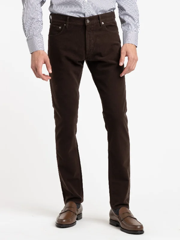 Luggage Brown Slim Fit Stretch Moleskin Pant Lumberjack