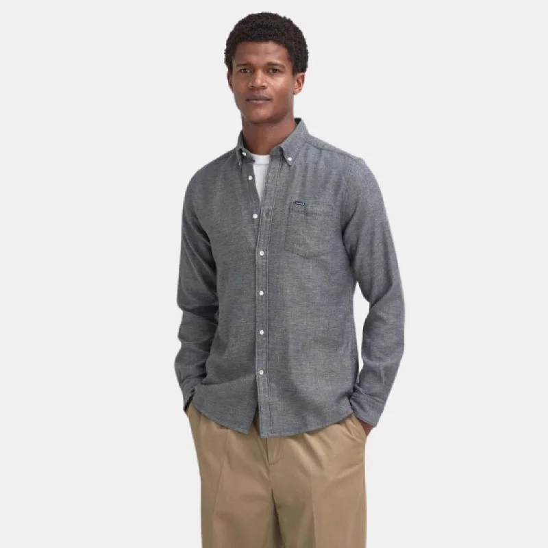 Buckley Tailored Long-Sleeved Shirt (Grey Marl) Athletic Men's High