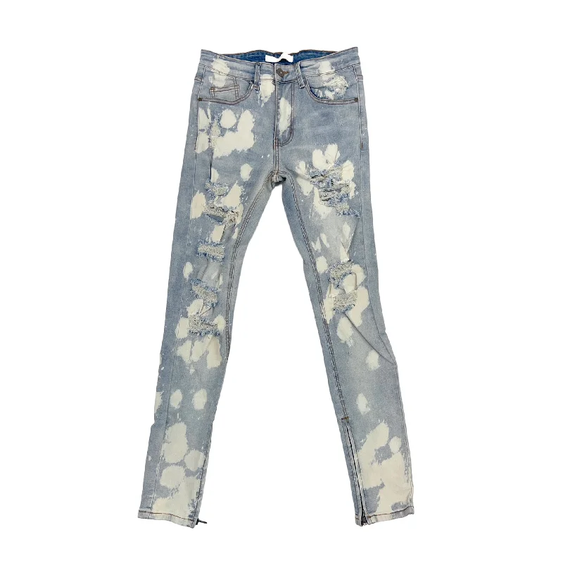 KDNK Bleached Spot Denim Jean (Blue) Adventure