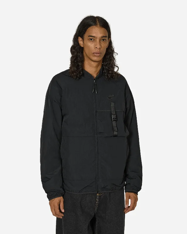 Tech Woven Jacket Black Preppy Men's College