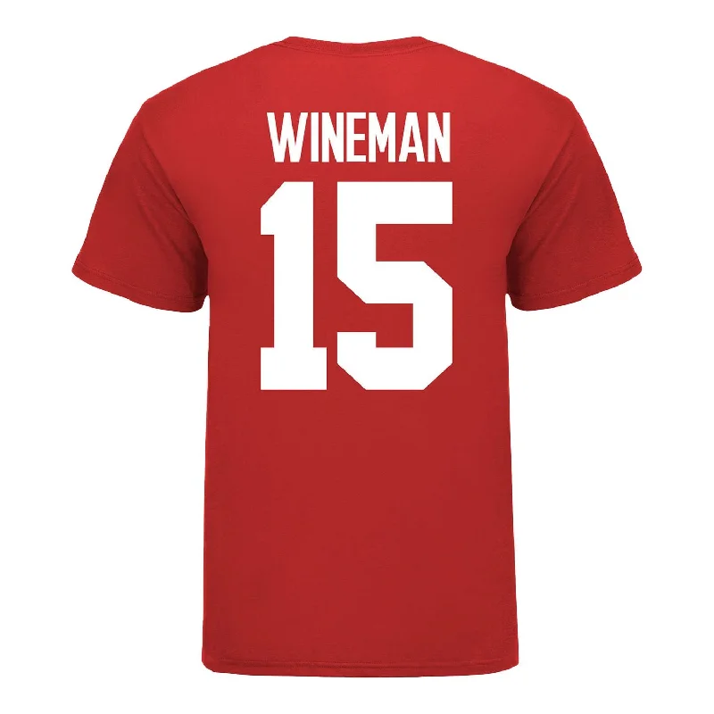 Ohio State Buckeyes Women's Lacrosse Student Athlete #15 Stella Wineman T-Shirt Dynamic Men's Glow Ohio State Buckeyes Women's Lacrosse Student Athlete #15 Stella Wineman T-Shirt Dynamic Men's Glow