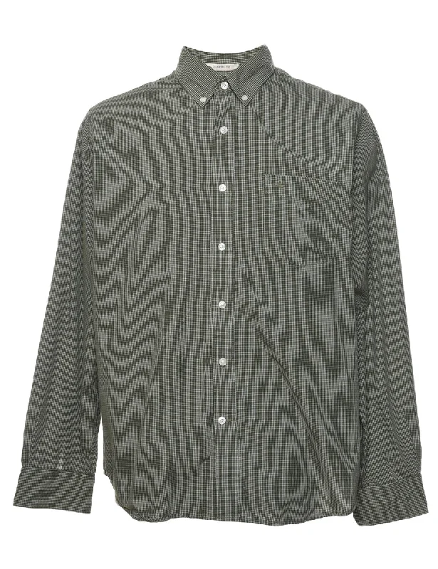 Dockers Olive Green Checked Shirt - L Refined Men's Hand