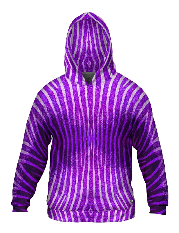 Purple Zebra Stripes Copy Artistic Men's Hand