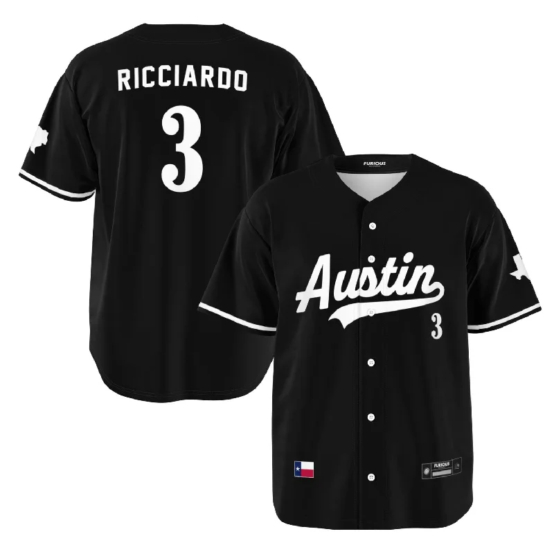 Ricciardo - Jet Black Austin Jersey Bold Men's Animal