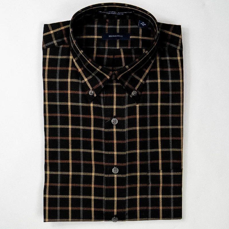 BRUNOTELLI MULTI PLD SHIRT Earthy Men's Sustainable 