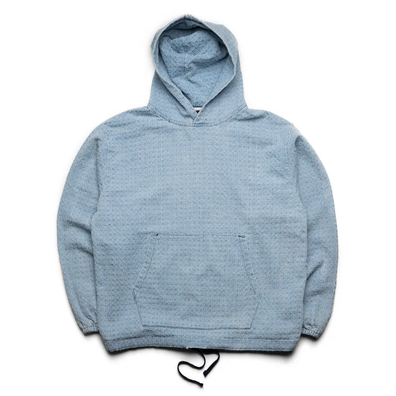 Pleasures Expand Poncho Hoodie - Blue Trendy Men's Oversized