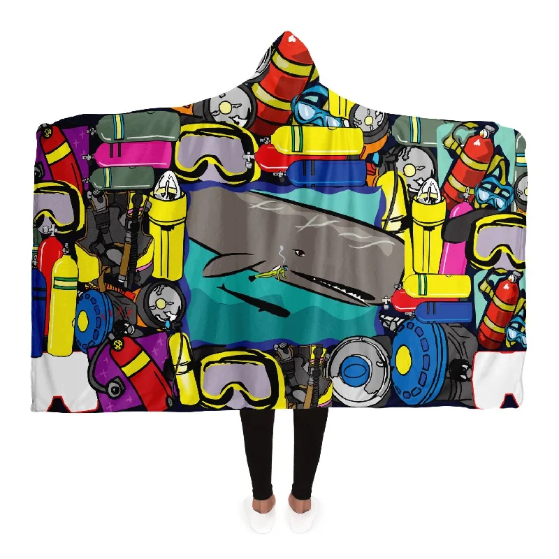 Scuba Pop Art Hooded Blanket Refined Men's European