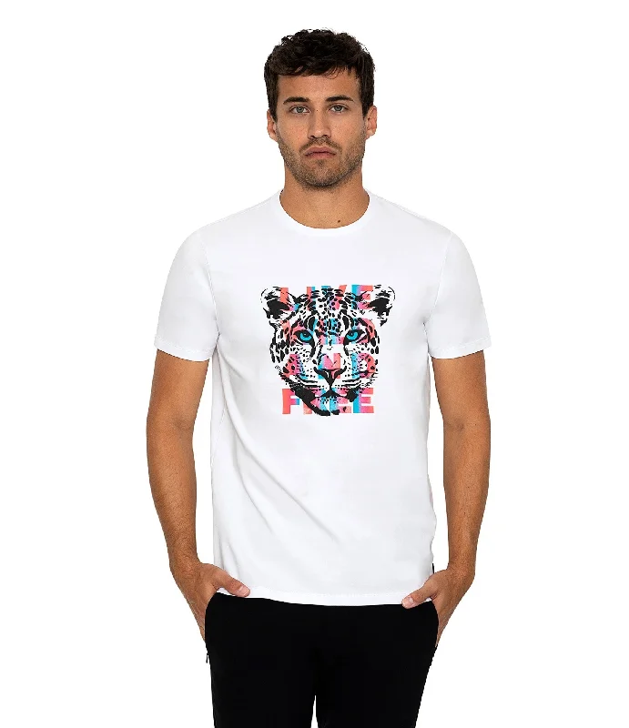 Bertigo Stretch Short-Sleeve Tshirts | WILD WHITE T-SHIRT Artistic Men's Avant