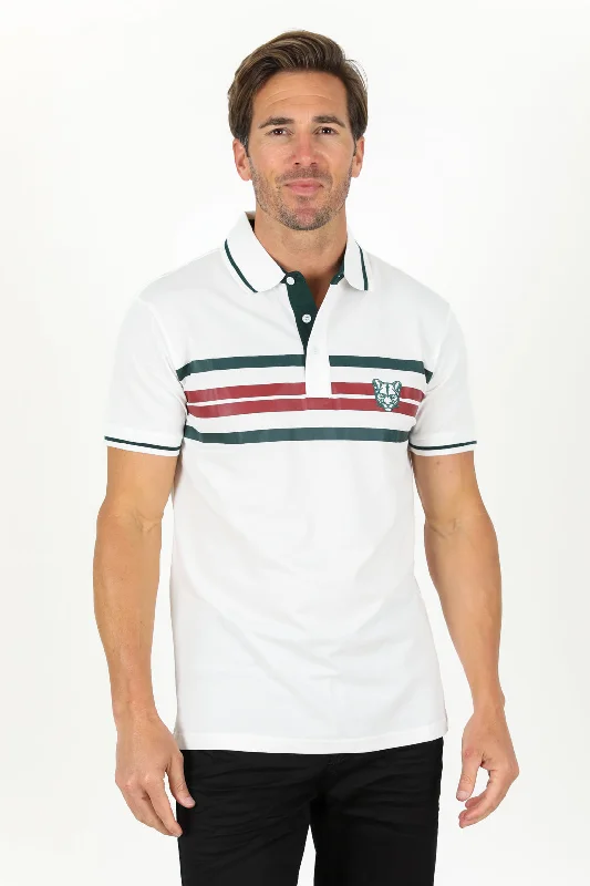 Men's Cotton Modern Fit White Polo Refined Men's Hand